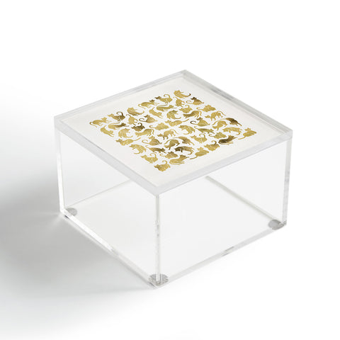 Cat Coquillette Cat Positions in Gold Acrylic Box