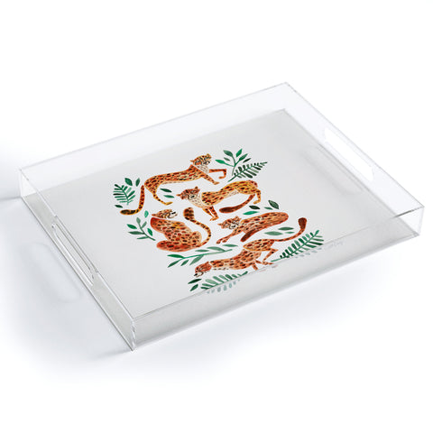 Cat Coquillette Cheetah Collection in Orange Acrylic Tray