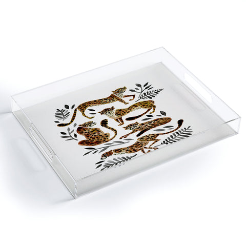 Cat Coquillette Cheetah Collection Acrylic Tray