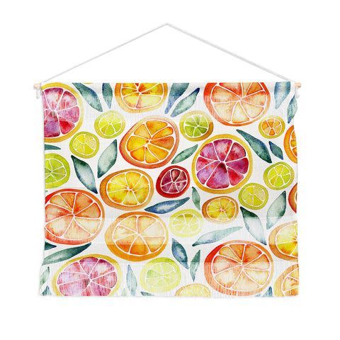 Cat Coquillette Citrus Slices Pattern Wall Hanging Landscape