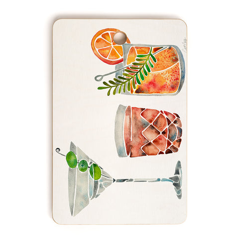 Cat Coquillette Classic Cocktails 1960s Cutting Board Rectangle