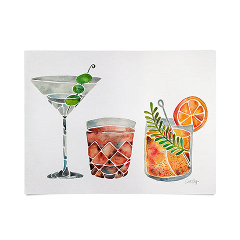 Cat Coquillette Classic Cocktails 1960s Poster