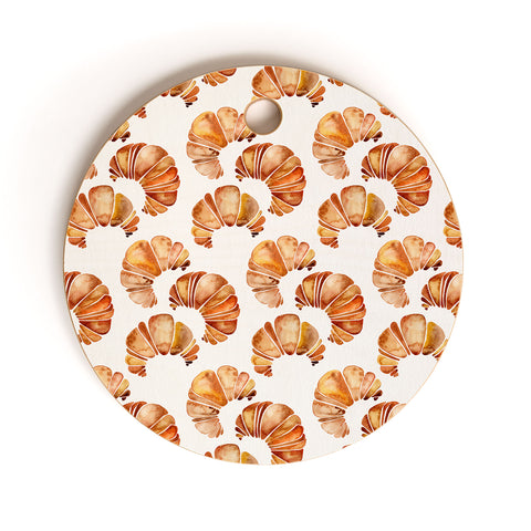 Cat Coquillette Croissant Collection Cutting Board Round