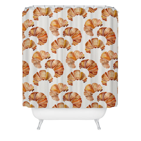 Cat Coquillette Croissant Collection Shower Curtain