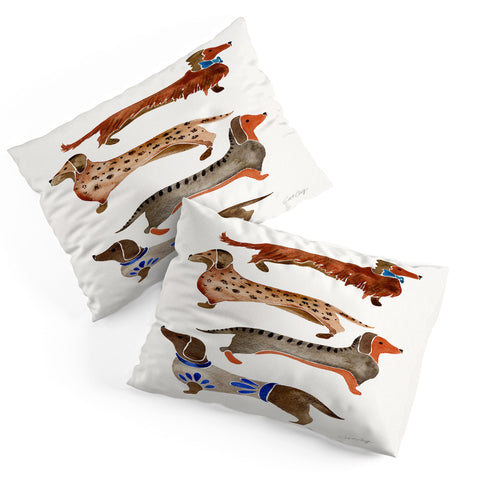 Cat Coquillette Dachshunds by CatCoq Pillow Shams