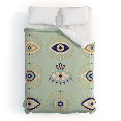 Cat Coquillette Evil Eye Collection Duvet Cover