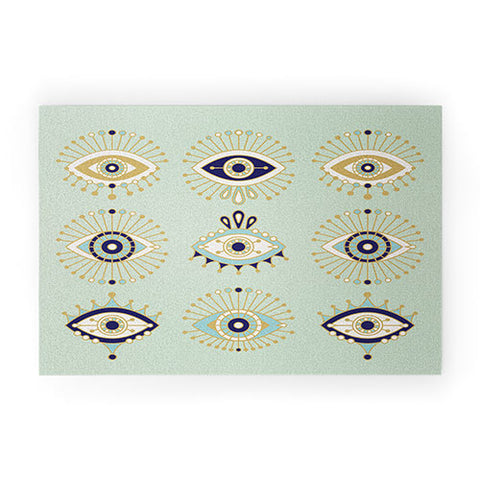 Cat Coquillette Evil Eye Collection Welcome Mat