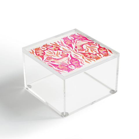 Cat Coquillette Five Otters Pink Ombre Acrylic Box