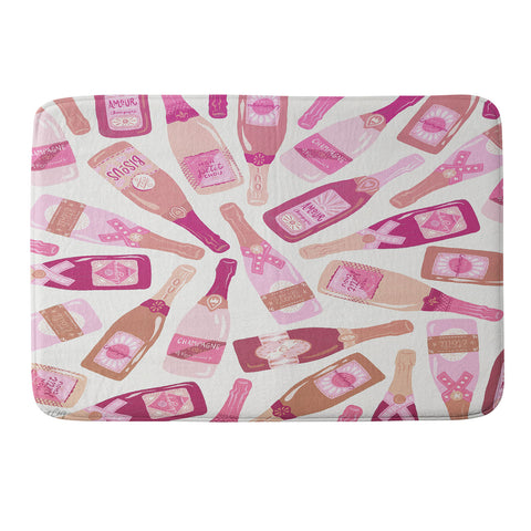 Cat Coquillette French Champagne Collection Pink Memory Foam Bath Mat