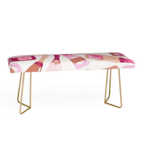 Cat Coquillette French Champagne Collection Pink Bench