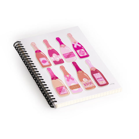 Cat Coquillette French Champagne Collection Pink Spiral Notebook