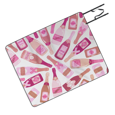 Cat Coquillette French Champagne Collection Pink Picnic Blanket