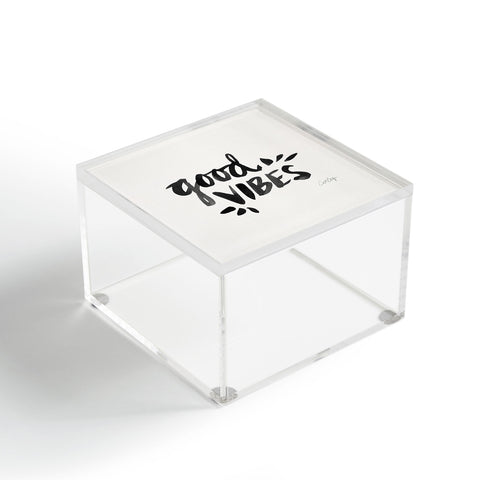 Cat Coquillette Good Vibes Black Ink Acrylic Box