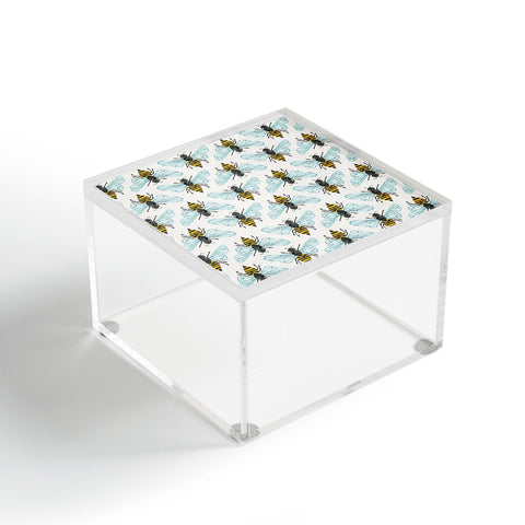 Cat Coquillette Honey Bee Pattern Acrylic Box
