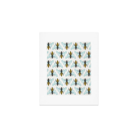 Cat Coquillette Honey Bee Pattern Art Print