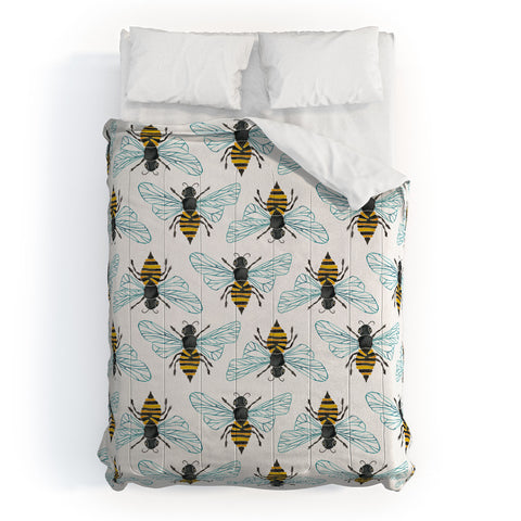 Cat Coquillette Honey Bee Pattern Comforter