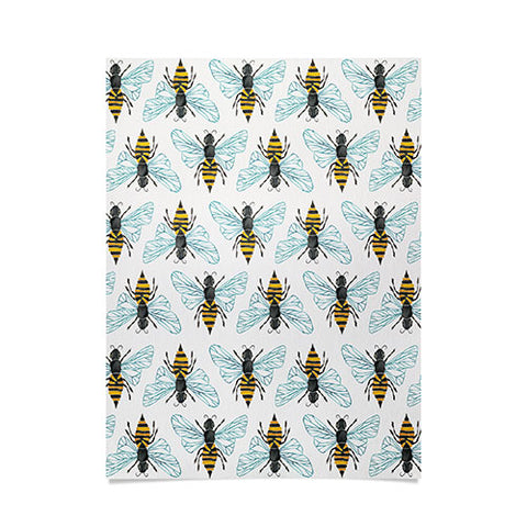Cat Coquillette Honey Bee Pattern Poster