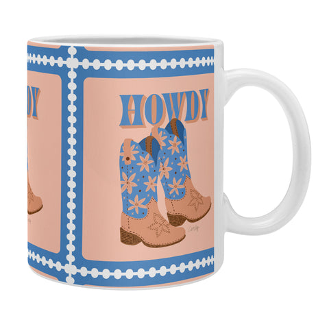 Cat Coquillette Howdy Cowgirl Blue Peach Coffee Mug