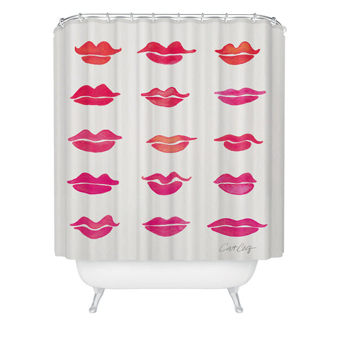 Cat Coquillette Kiss Collection Shower Curtain