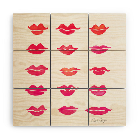 Cat Coquillette Kiss Collection Wood Wall Mural