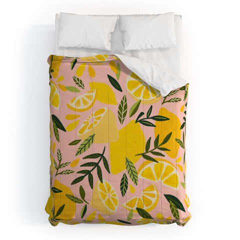 Cat Coquillette Lemon Blooms Blush Palette Comforter