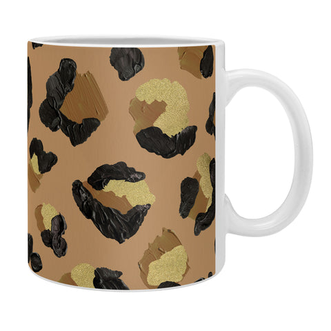 Cat Coquillette Leopard Print Neutral Gold Coffee Mug