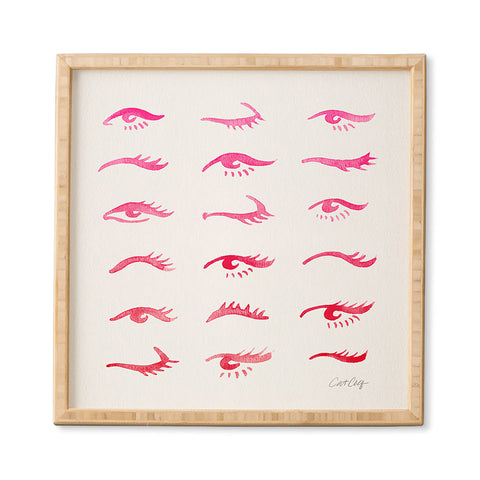 Cat Coquillette Mascara Envy Pink Framed Wall Art