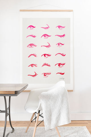 Cat Coquillette Mascara Envy Pink Art Print And Hanger