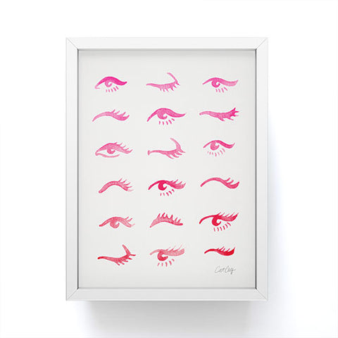 Cat Coquillette Mascara Envy Pink Framed Mini Art Print