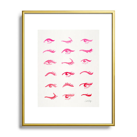 Cat Coquillette Mascara Envy Pink Metal Framed Art Print
