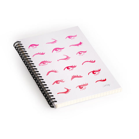 Cat Coquillette Mascara Envy Pink Spiral Notebook