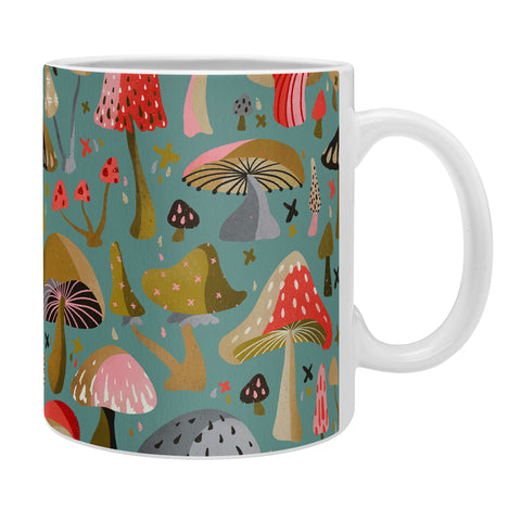 Cat Coquillette Mushroom Collection Mint Coffee Mug