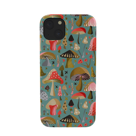 Cat Coquillette Mushroom Collection Mint Phone Case