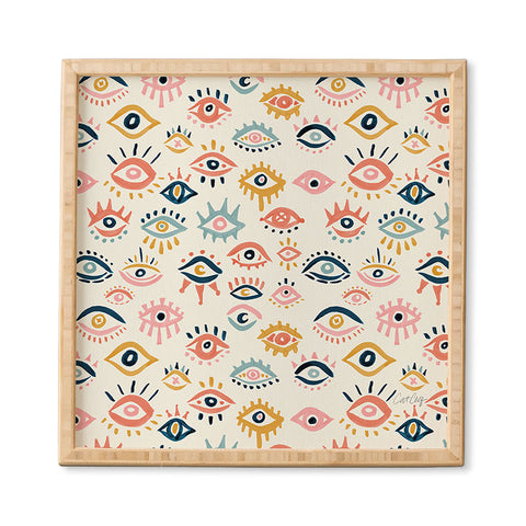 Cat Coquillette Mystic Eyes Primary Palette Framed Wall Art