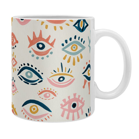 Cat Coquillette Mystic Eyes Primary Palette Coffee Mug