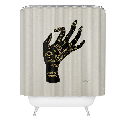 Cat Coquillette Palmistry Shower Curtain