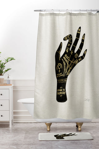 Cat Coquillette Palmistry Shower Curtain And Mat