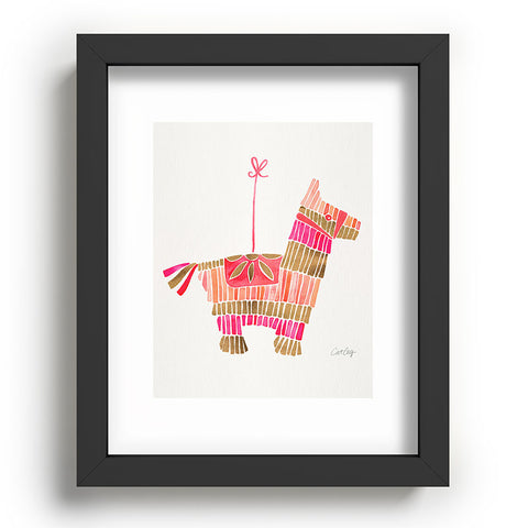 Cat Coquillette Pinata Pink and Rose Gold Recessed Framing Rectangle