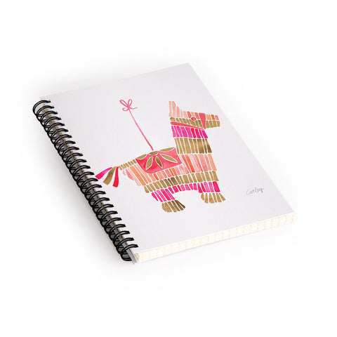 Cat Coquillette Pinata Pink and Rose Gold Spiral Notebook
