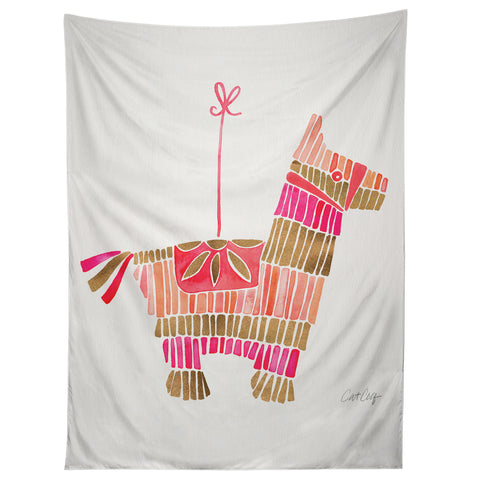 Cat Coquillette Pinata Pink and Rose Gold Tapestry
