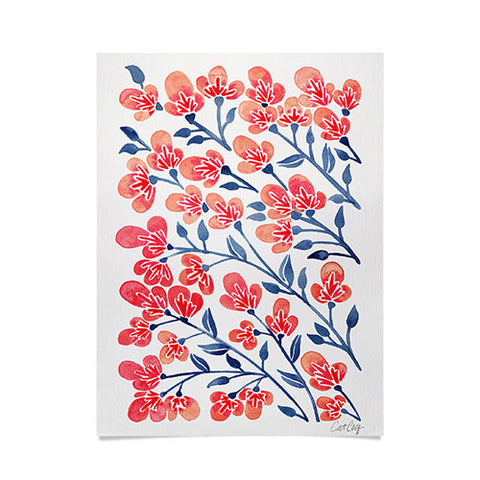 Cat Coquillette Pink Cherry Blossoms Poster