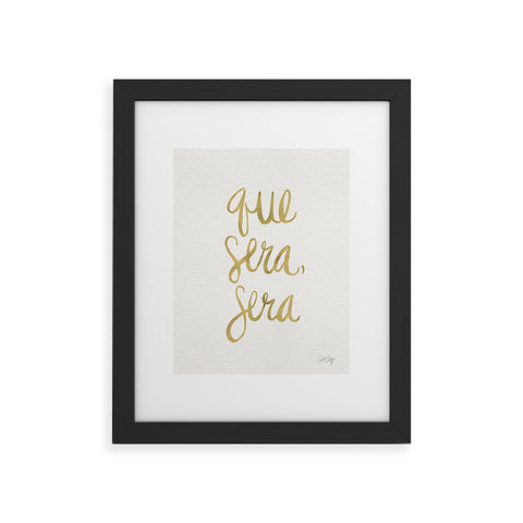 Cat Coquillette Que Sera Sera Gold Framed Art Print