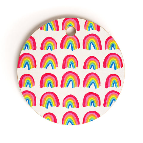 Cat Coquillette Rainbow Collection Classic Cutting Board Round