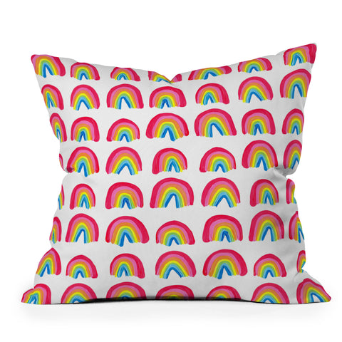 Cat Coquillette Rainbow Collection Classic Throw Pillow