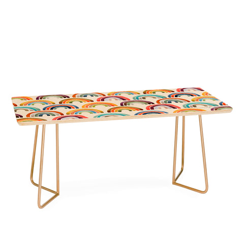 Cat Coquillette Rainbow Watercolor Retro Palette Coffee Table