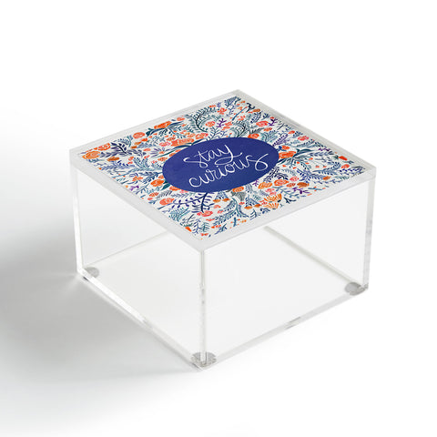 Cat Coquillette Stay Curious Navy Red Acrylic Box