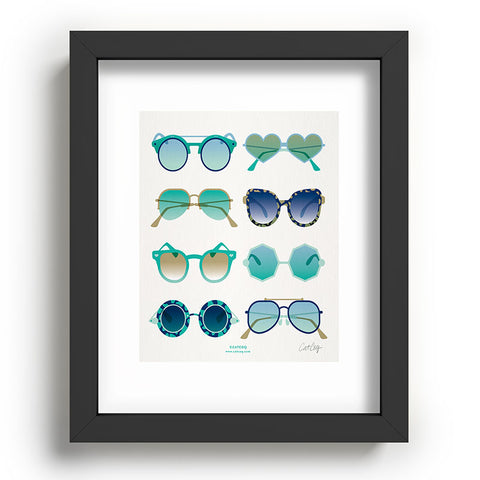 Cat Coquillette Sunglasses Collection Blue Recessed Framing Rectangle