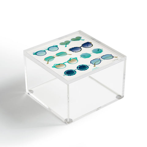 Cat Coquillette Sunglasses Collection Blue Acrylic Box