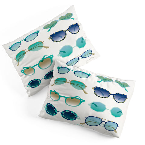 Cat Coquillette Sunglasses Collection Blue Pillow Shams