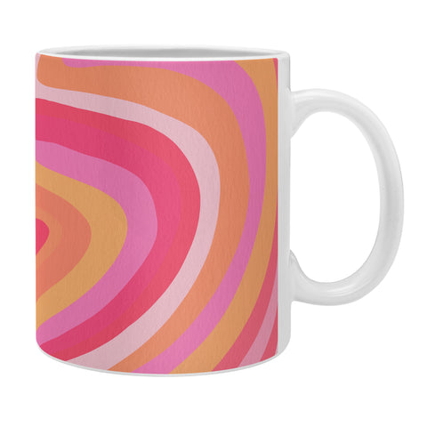 Cat Coquillette Sunshine Melt Pink Peach Coffee Mug